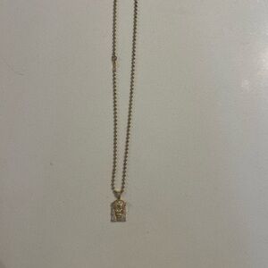 Gold and Silver Pendant Necklace
